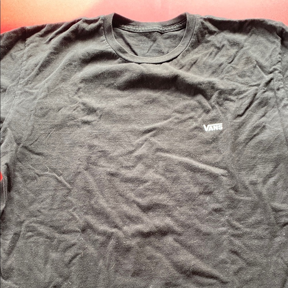 Vans Black Short Sleeve Tee Classic Crew Neck